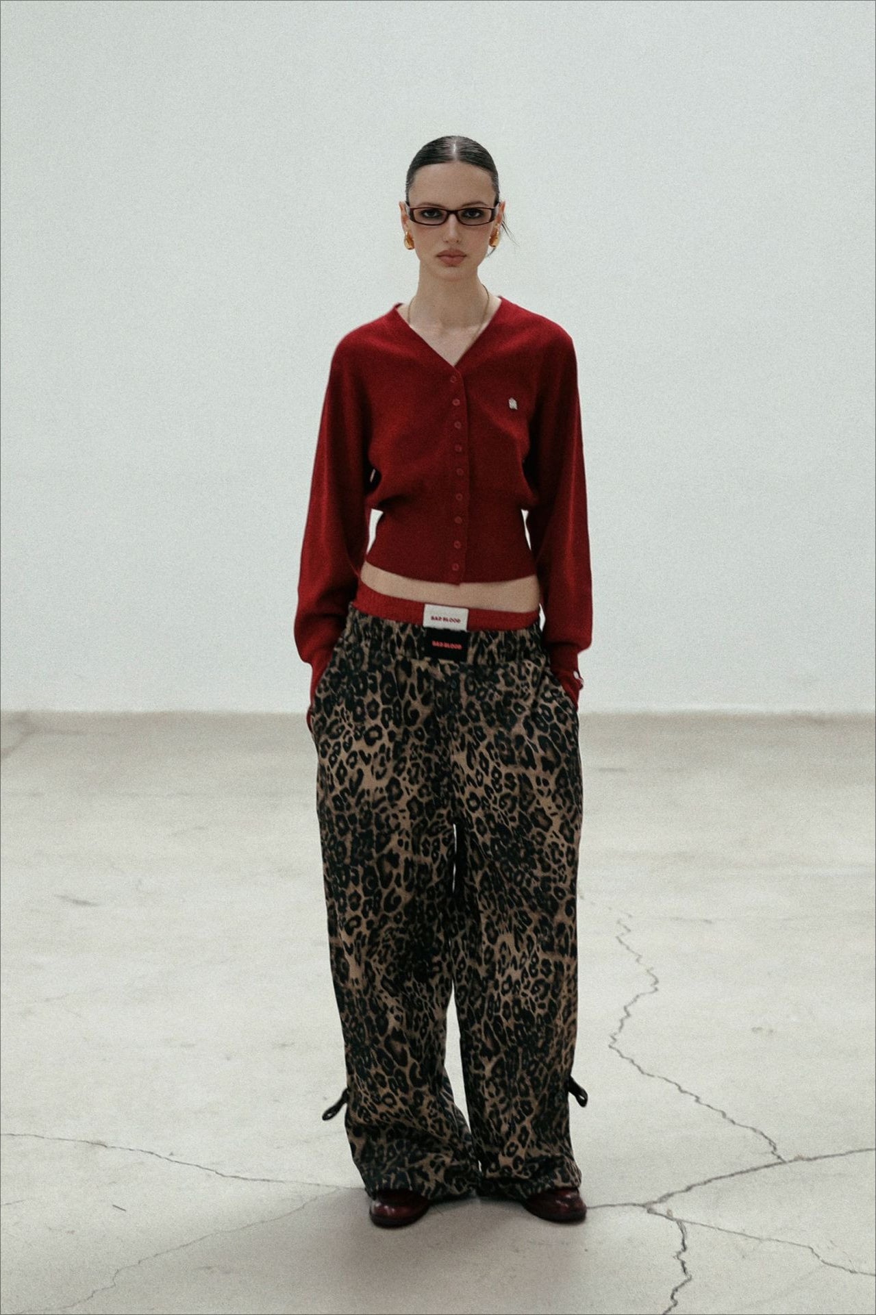 Elegant Red V Neck Knit Cardigan for Stylish Layering