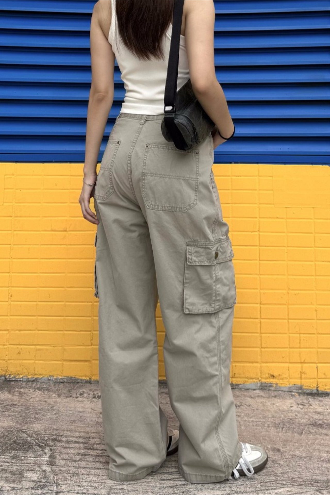 Vintage Multi Pocket Loose Straight Casual Cargo Pants