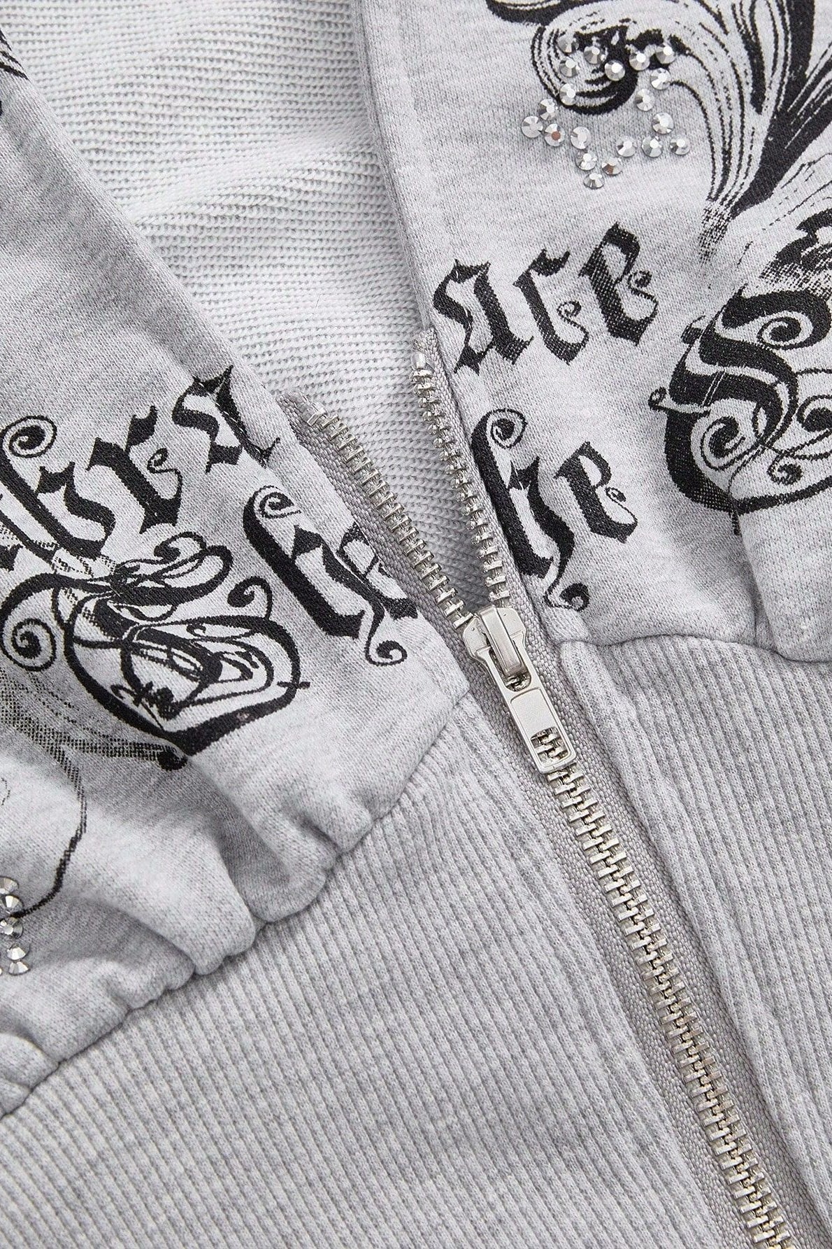 Faux Fur Trim Corset Zip Hoodie