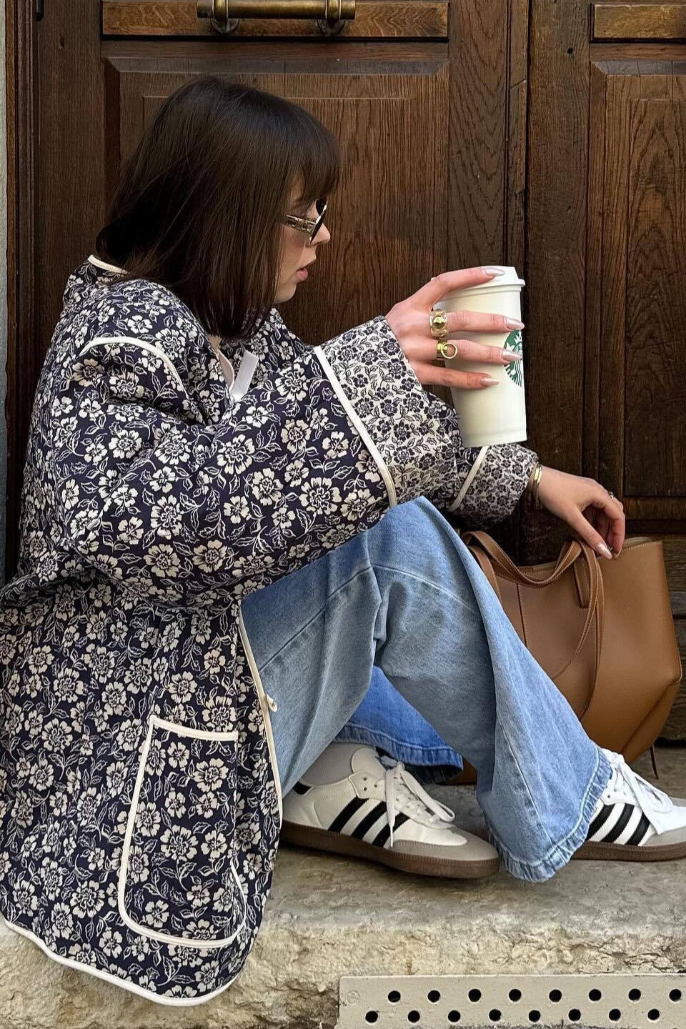 Reversible Printed Padded Coat - Fashionpara