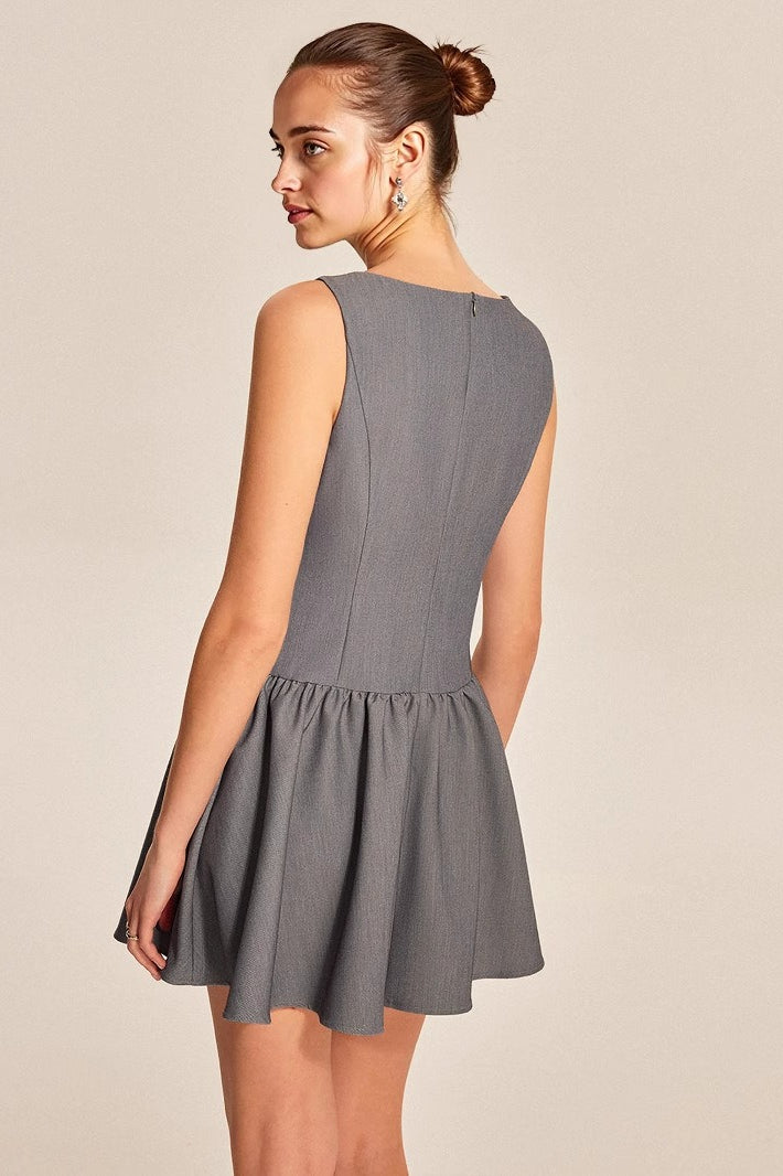 Elegant Ruffle A Line Work Dress