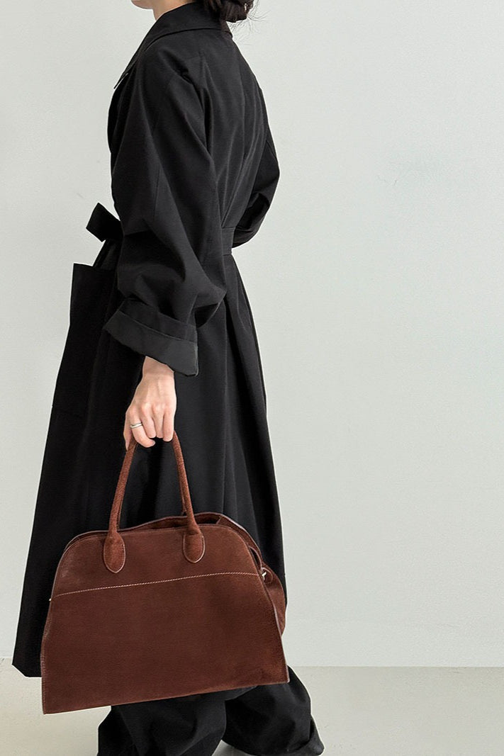 Luxi Vintage Loose Overcoat with Large Pockets for Style