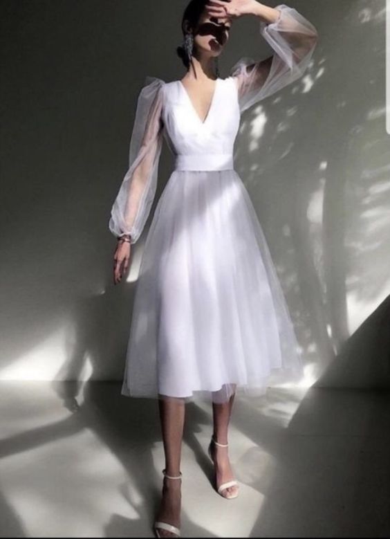 A line prom dress evening dress - Fashionpara