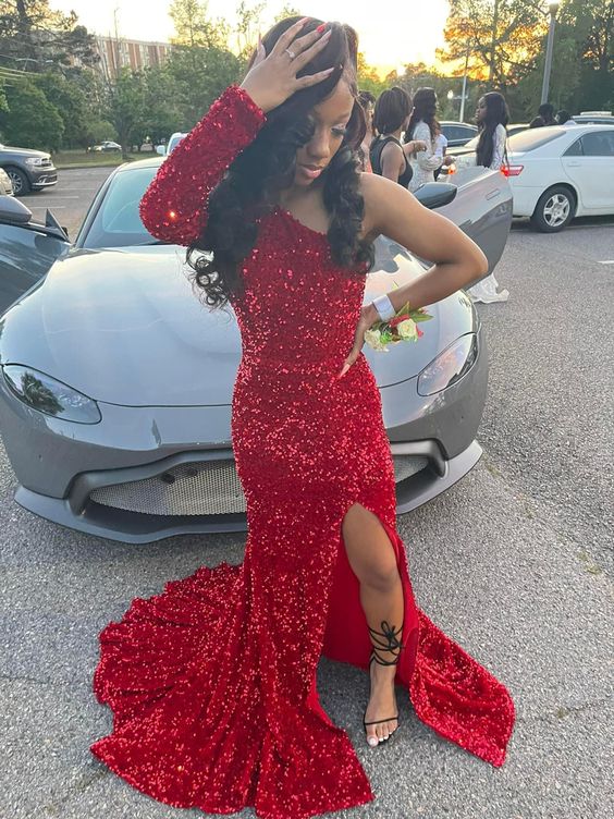 Sexy Red Prom Dress, Charming Prom Dress, , Long Prom Dress, Sexy Party Dresses - Fashionpara