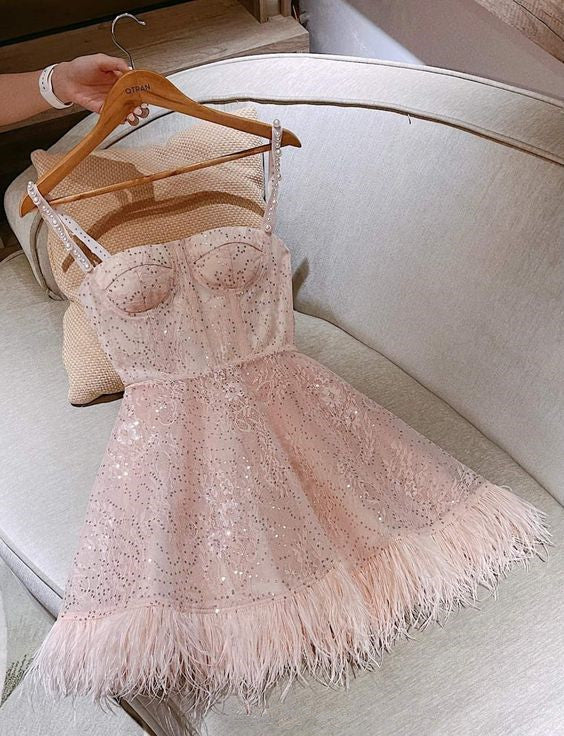 PINK PARTY PROM DRESS, GRADUATION HOMECOMING DRESSES - Fashionpara