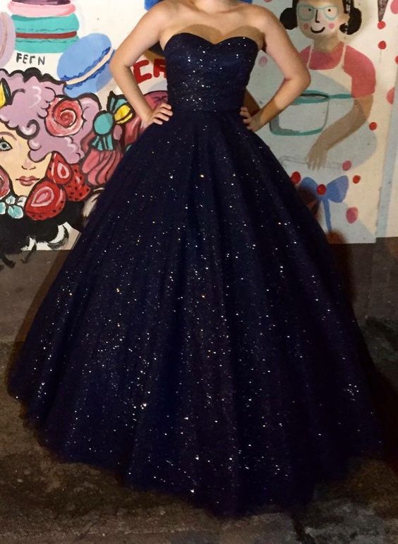 parkly midnight blue gown - Fashionpara