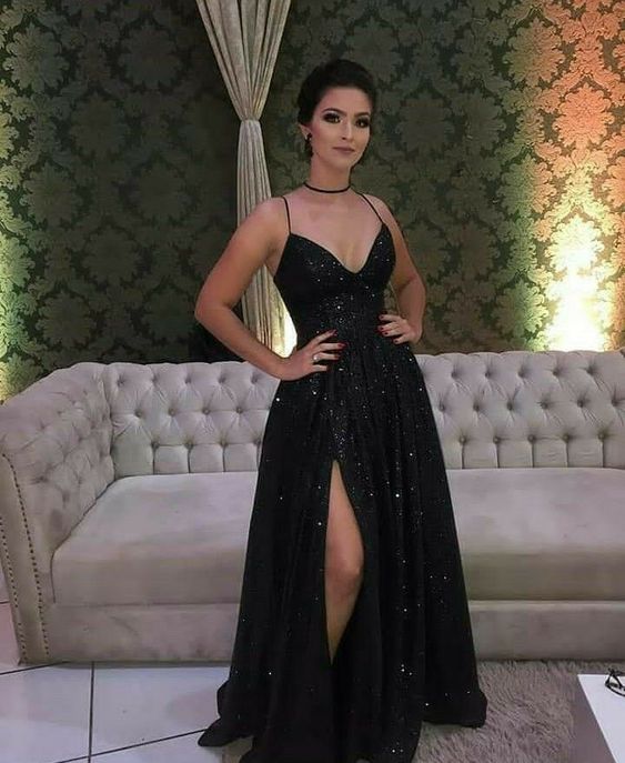 custom evening prom dresses Sexy black prom Dresses - Fashionpara