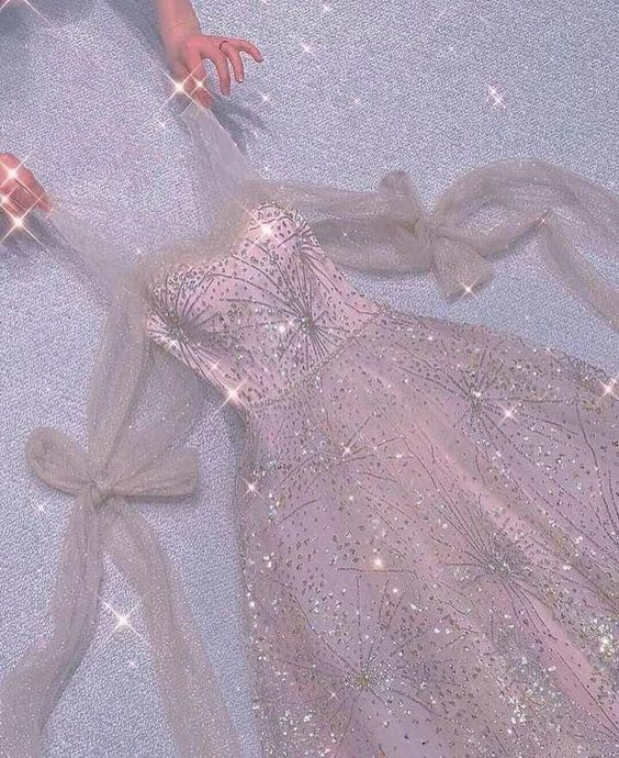 Princess pink long prom dress - Fashionpara