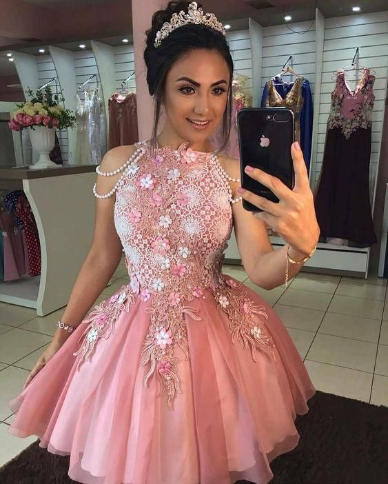 A-Line Short Homecoming Dress short party dress - Fashionpara