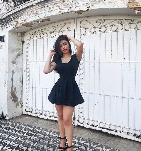 Black Short Homecoming Dress - Fashionpara