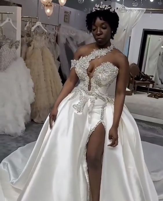 White prom dress Wedding Dress