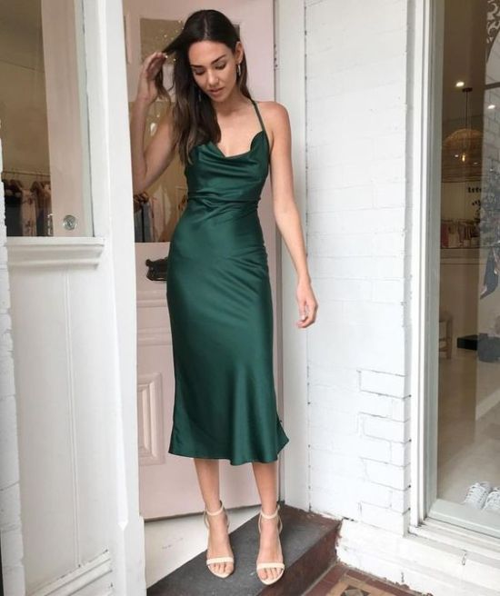 Green prom dress Wedding Guest Dresses