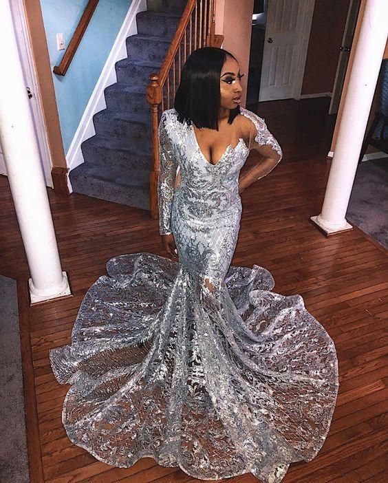 Mermaid long Prom Dress, Formal Gown - Fashionpara