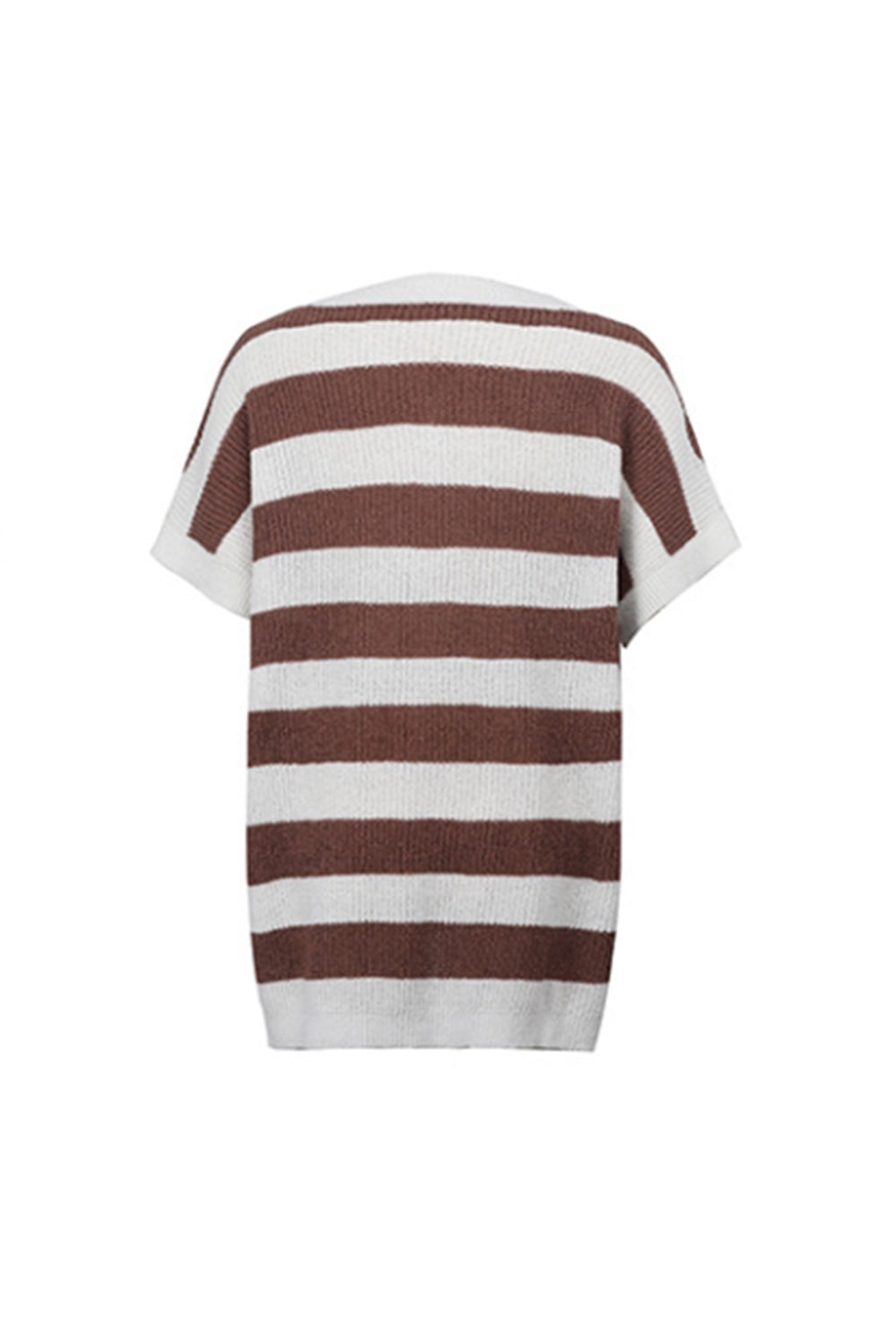 RadyRin V-Neck Striped Sweater for Effortless Style