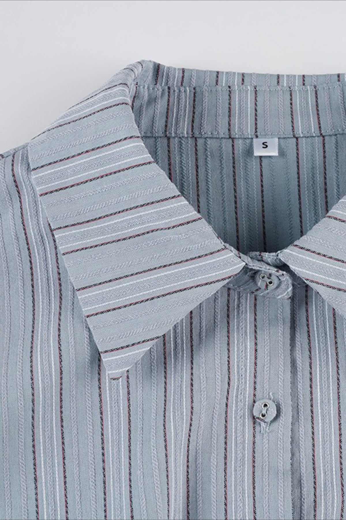 Urban Striped Waist Tie Blouse