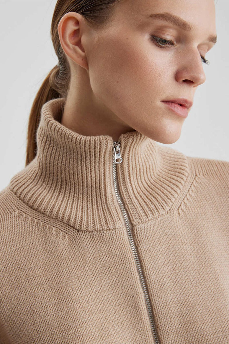 Cozy Half Zip Knit Sweater