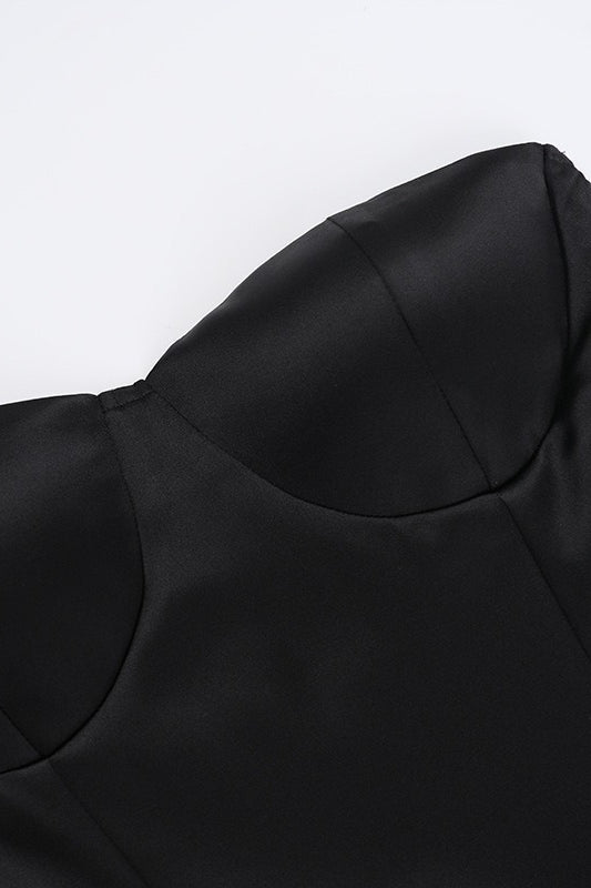 Halter Neck Off Shoulder Long Sleeve A-Line Maxi Dress 9