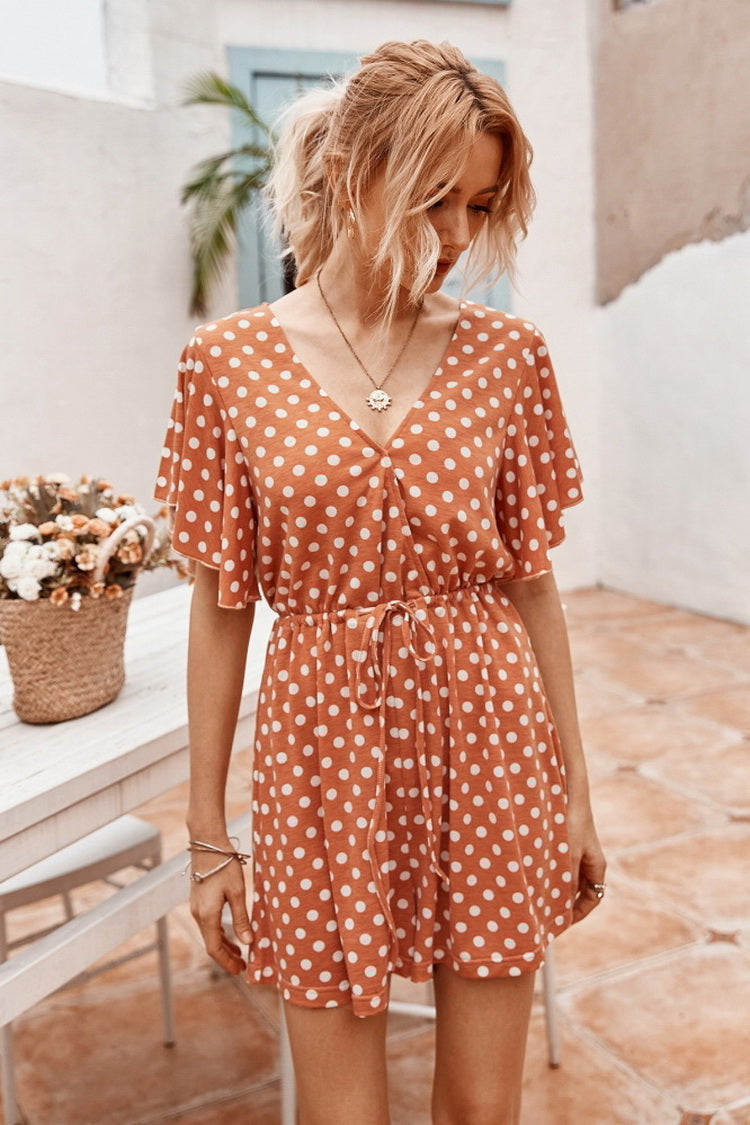 Dot Printed Romper - Fashionpara