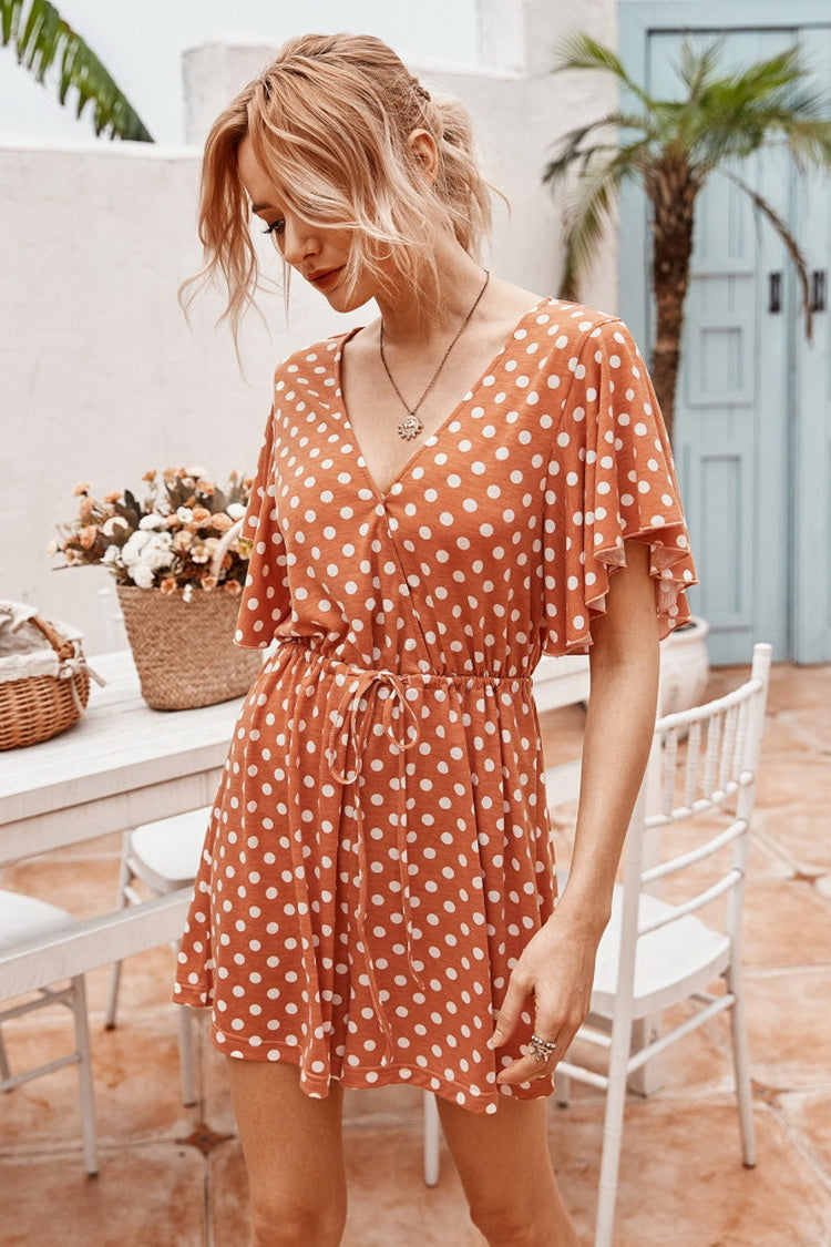 Dot Printed Romper - Fashionpara