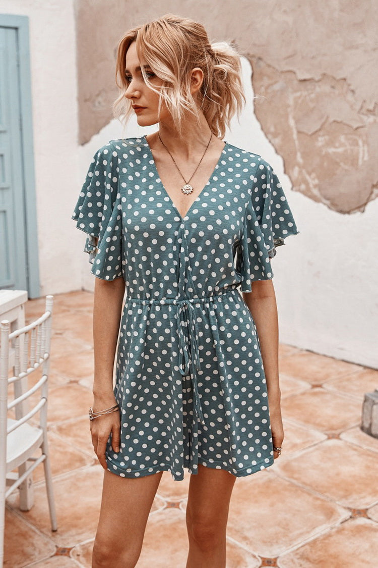 Dot Printed Romper - Fashionpara