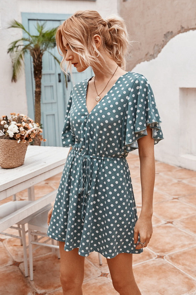 Dot Printed Romper - Fashionpara