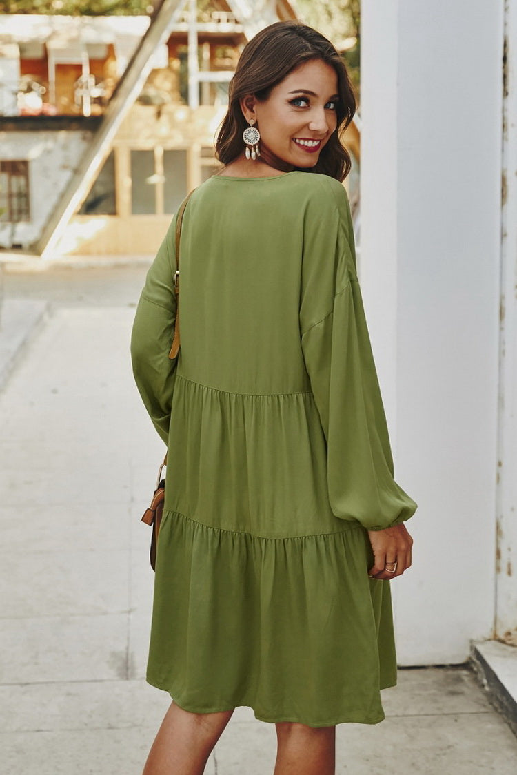 Vintage Ties Loose Dress - Fashionpara