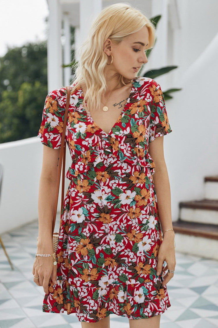 Floral Printed Dress - Fashionpara