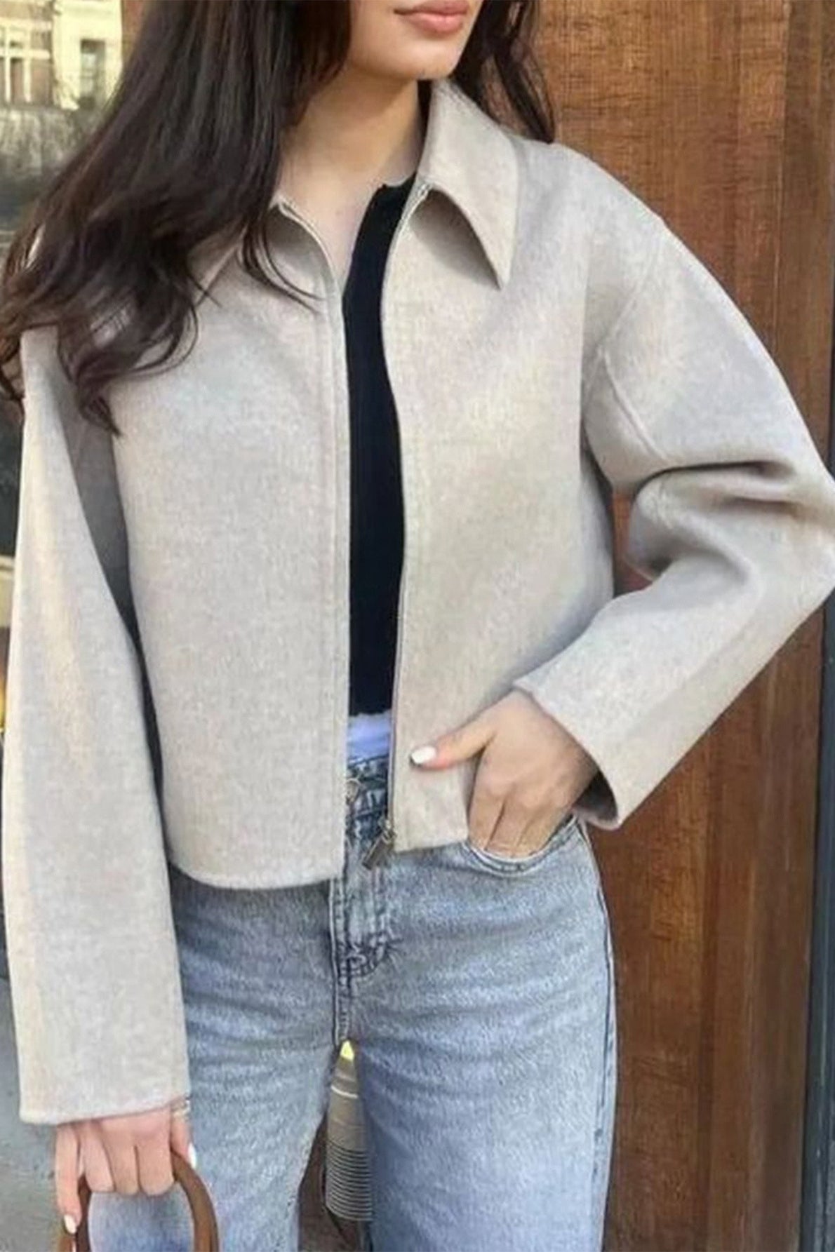 Casual Solid Color Long Sleeve Coat - Fashionpara