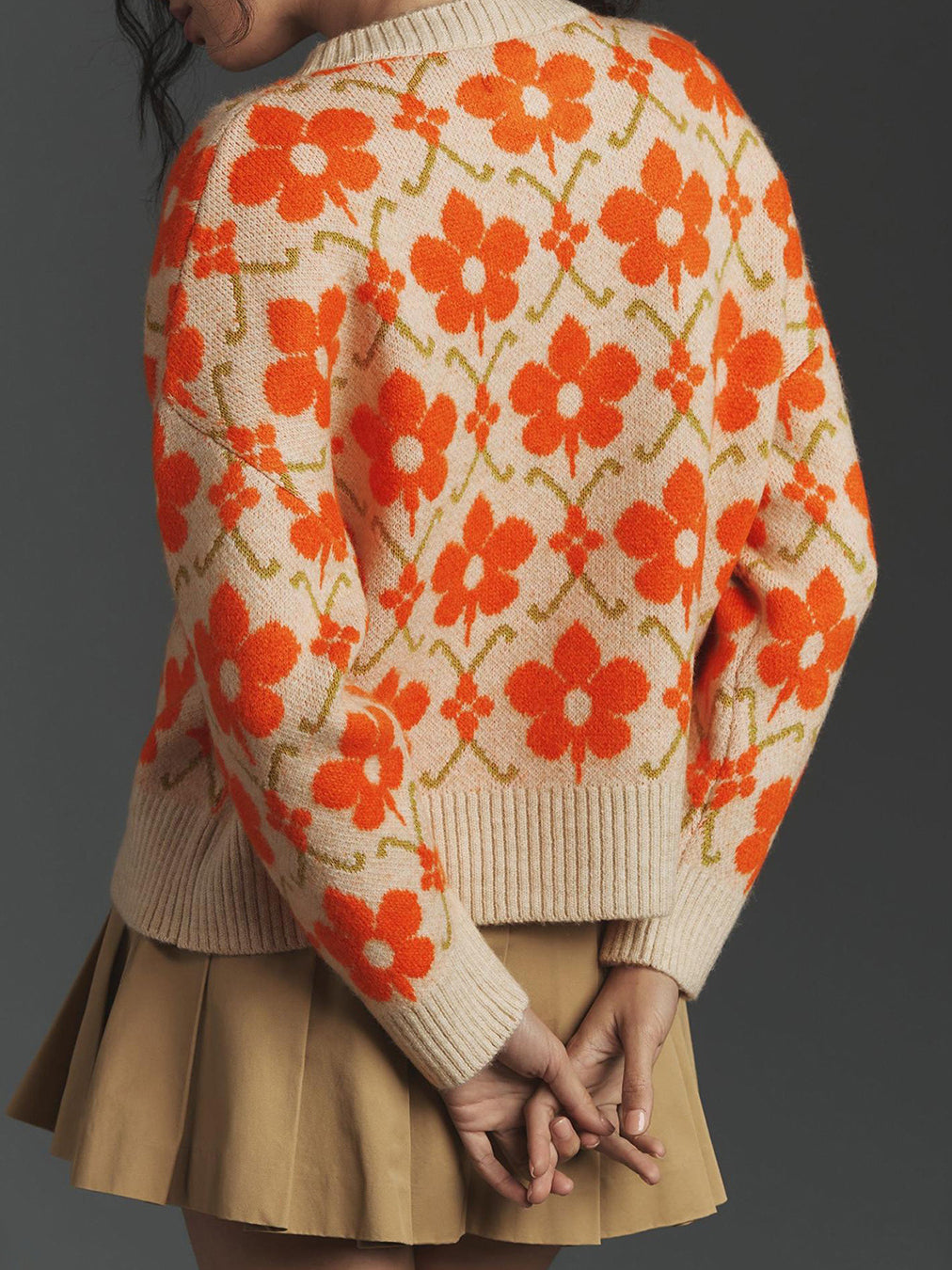 Elegant Long Sleeve Jacquard Cardigan for Stylish Comfort