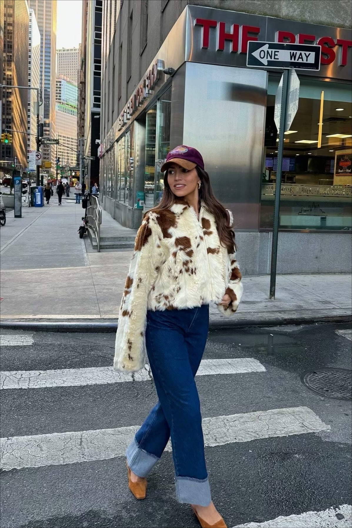 Chic Leopard Print Faux Fur Coat for Stylish Warmth