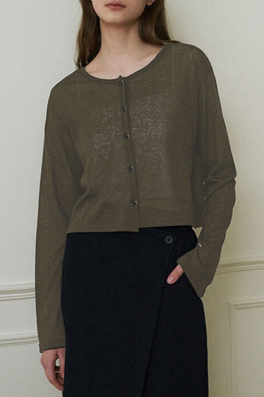 Essential Open Front Knit Top