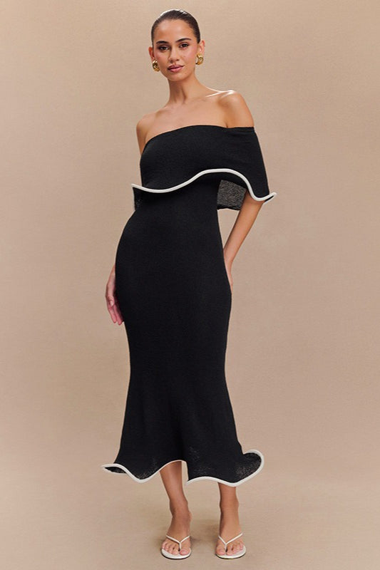 Ruffle Hem Colorblock Birthday Dress