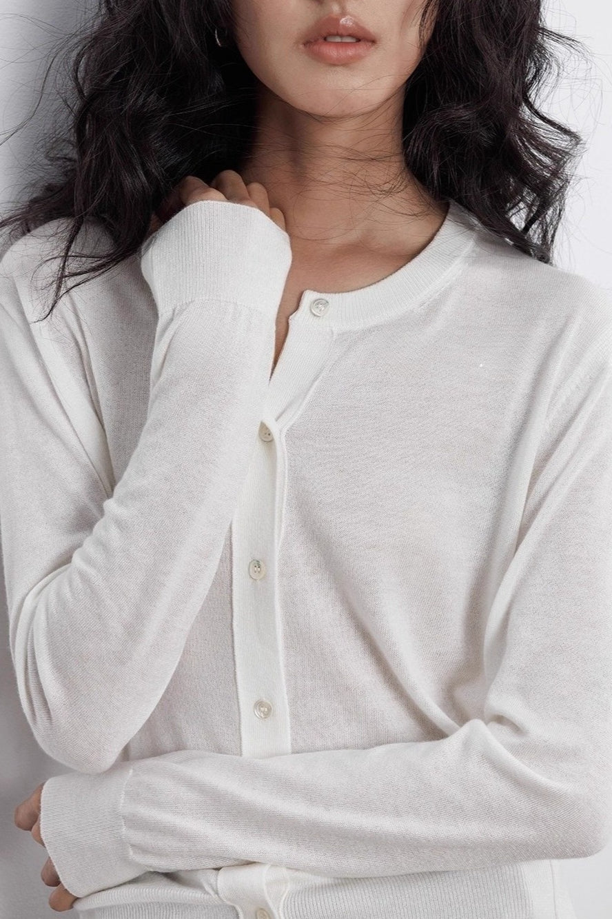 Lightweight Crewneck Knit Top