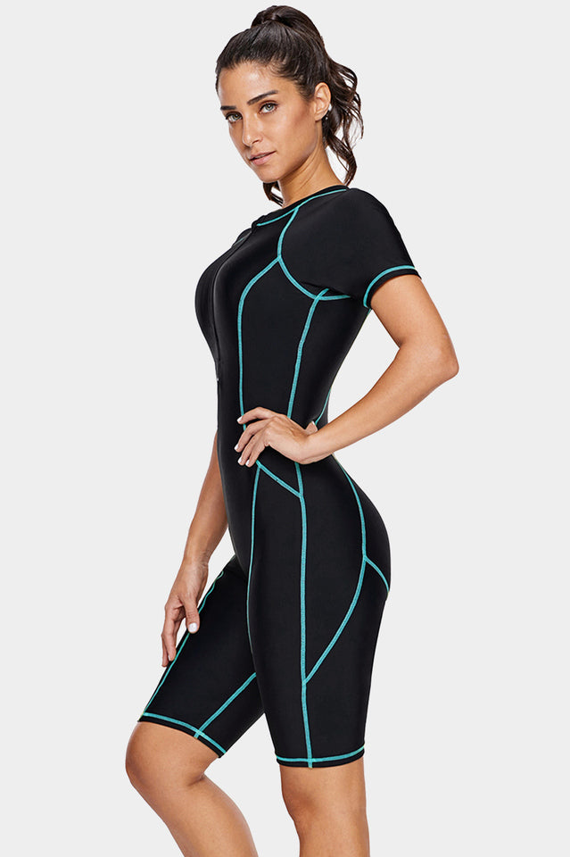 Sun Protection One Piece Swimsuit - Fashionpara