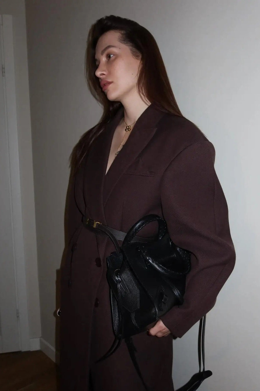 Elegant Double-Breasted Long Overcoat for Timeless Style