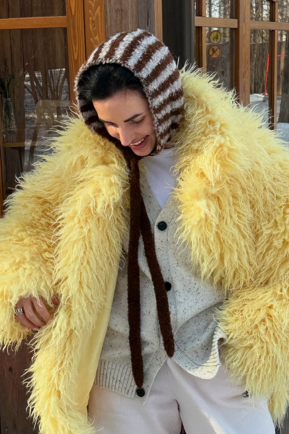 Plush Faux Animal Fur Thickened Warm Loose Coat