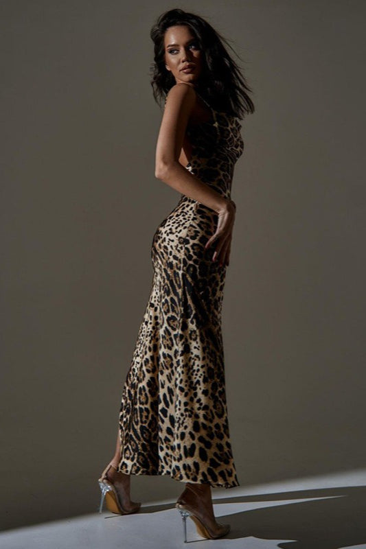 Slit Bodycon Slip Dress