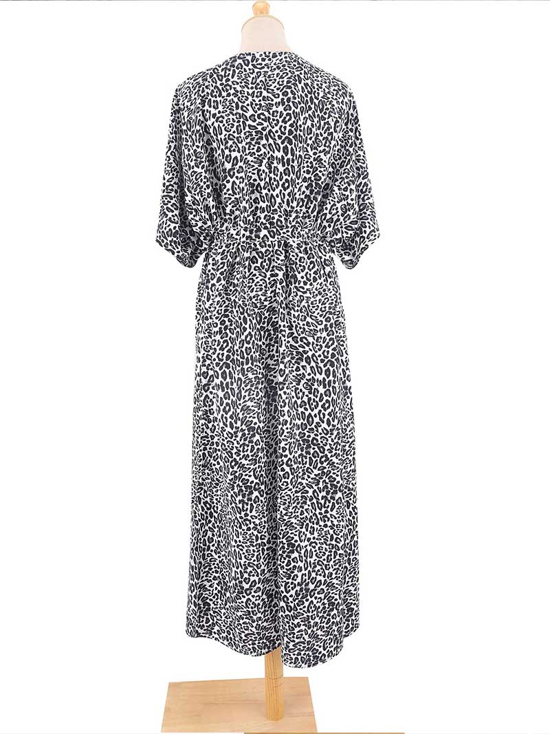 Tie-Dye Print Different Colors Rayon Long Length Gown Kimono Duster Robe 26