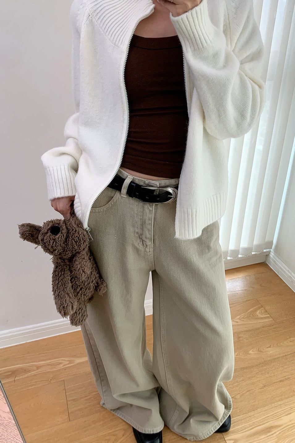 Soft Knit Zipper Cardigan 6