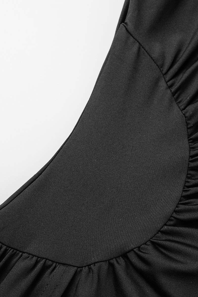 Sexy Formal Solid Backless Slit Oblique Collar Long Sleeve Dresses  Fashionpara