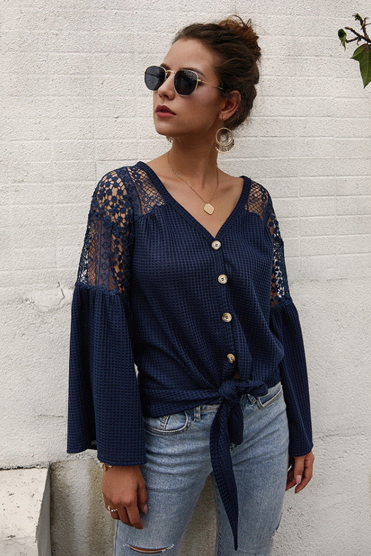 RadyRin Long Sleeve Classic Color Sweater for Effortless Style