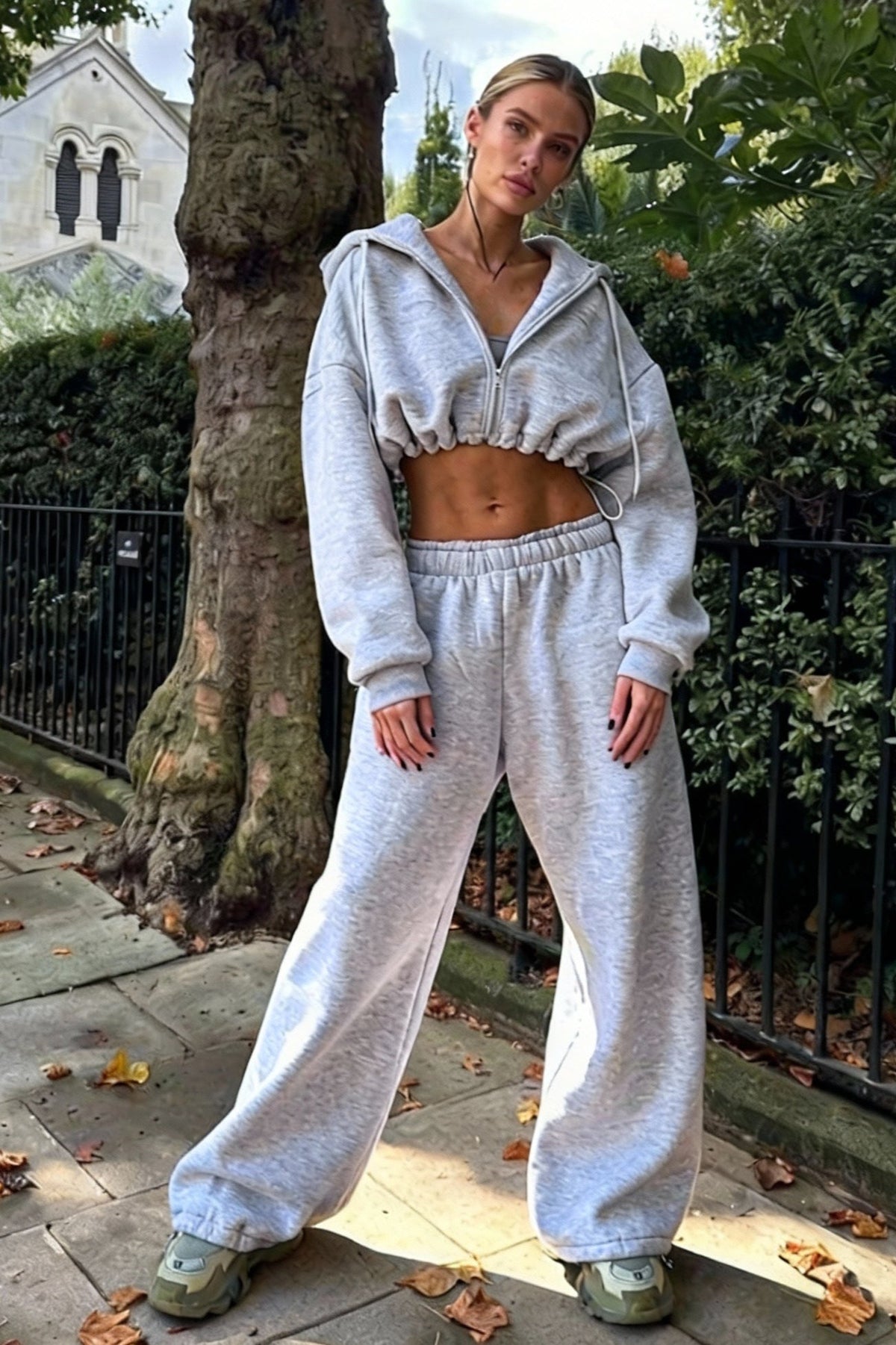 Two-piece Streetwear Loose Sweater Suit