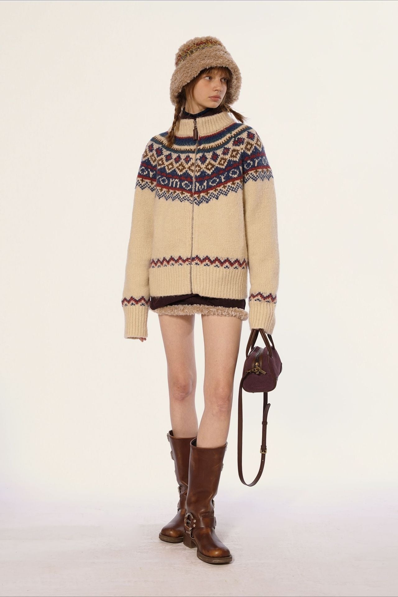 PrincessAce Vintage Fair Isle Knit Sweater for Timeless Style
