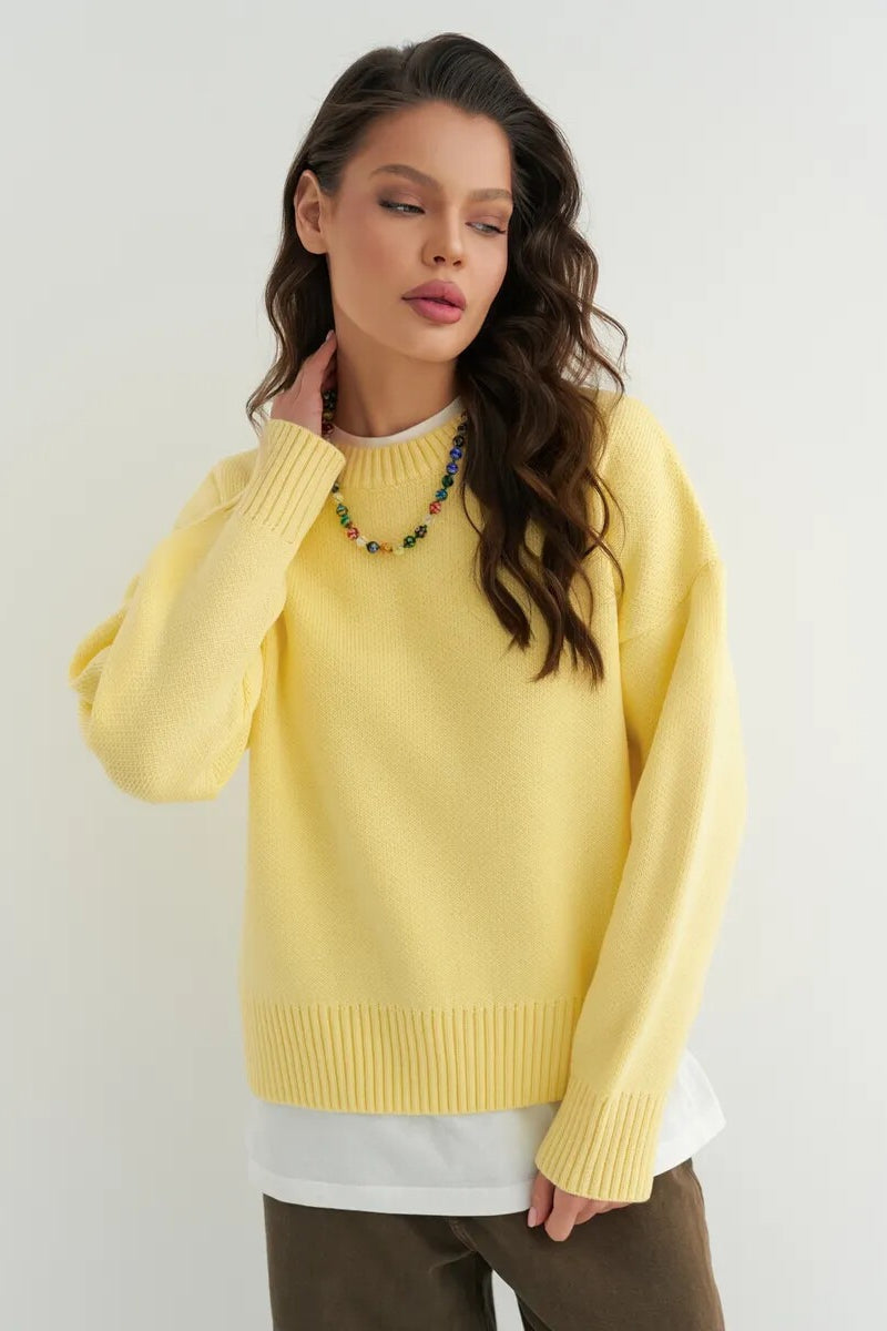 Loose Basic Knit Pullover Sweater 3