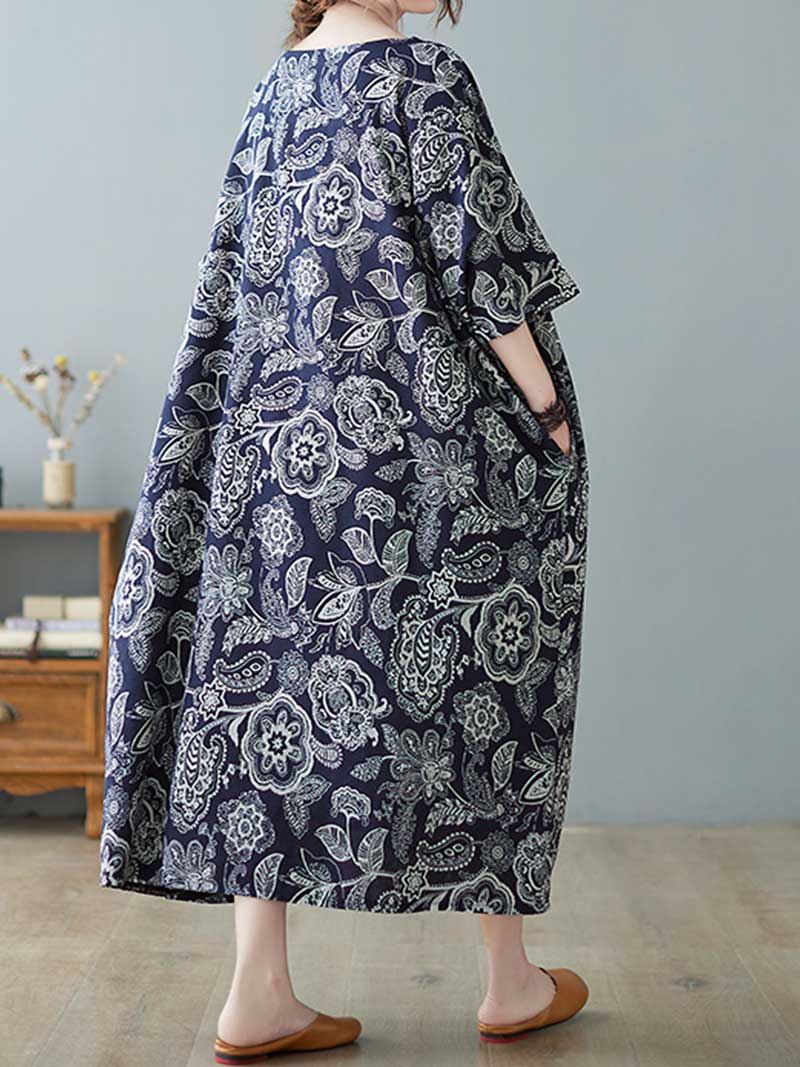 Seeing Your Dream Printed Midi Dress - Fashionpara