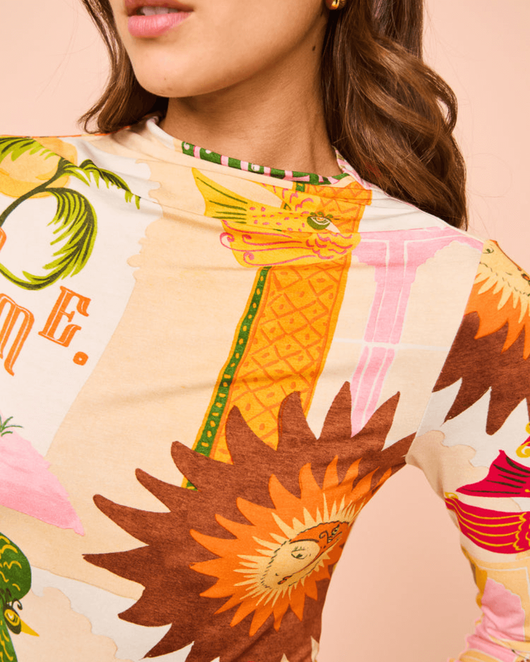 High Neck Goldie Mini Dress - Fashionpara