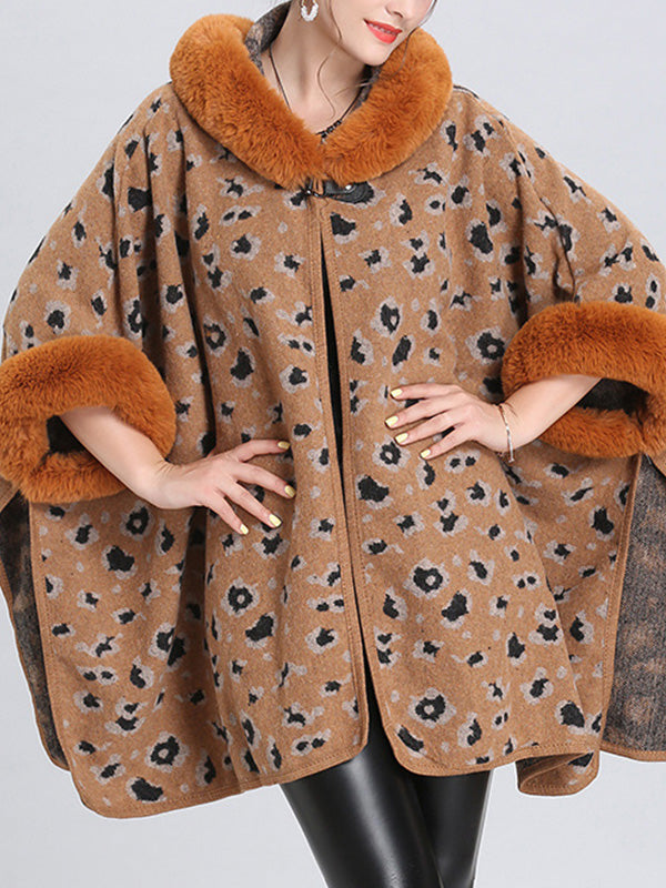 My Favorite Flutter Fluffy Neck Plus Size Cape Cardigan 5