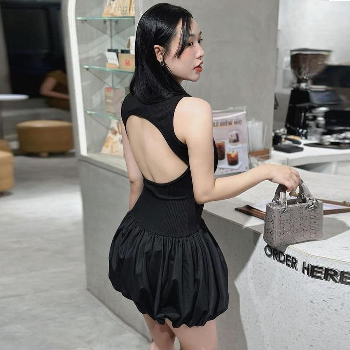 Bliss Mini Dress - Black