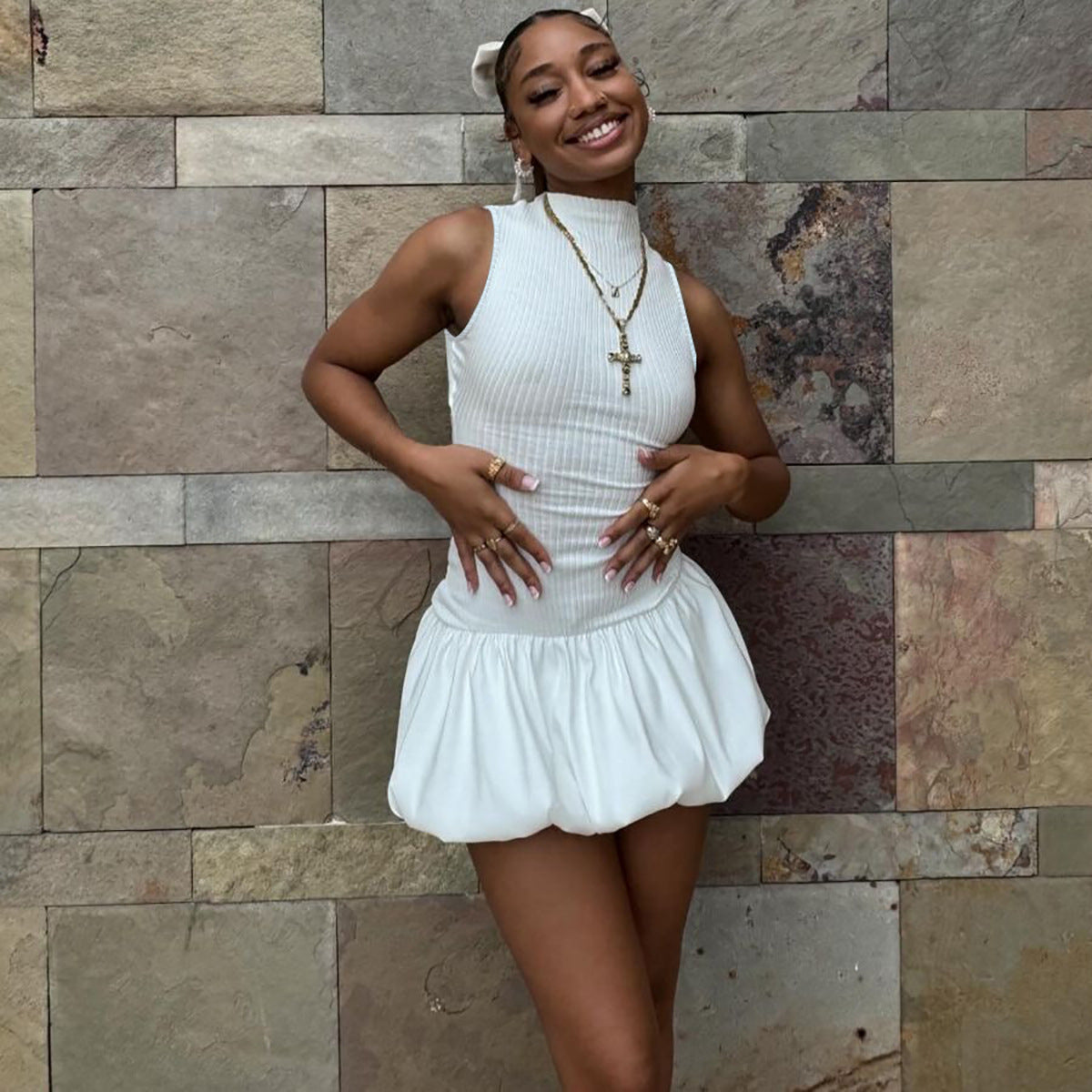 Bliss Mini Dress - White