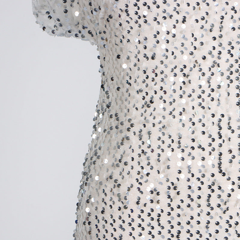 Party On Mini Dress - Silver